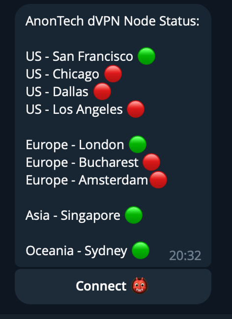 VPN status